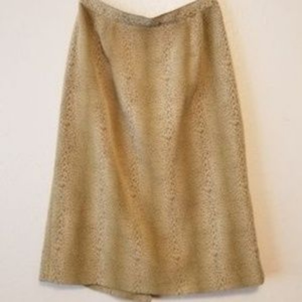 Kasper Asl Olive Green Patterned Suit 8 Euc - image 3